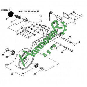 Позиція 22 Вісь 30x35,5 AC827275 АС827275, Kverneland , Квернеланд